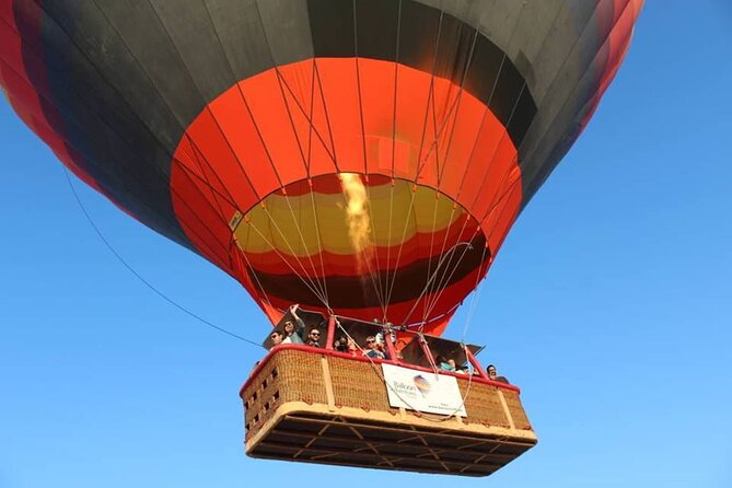 Amazing Hot Air Balloon With Beautiful Desert Sunrise View - Watching the balloon inflate before sunrise