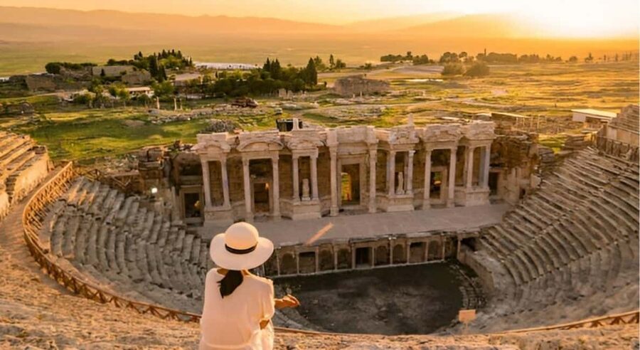 Antalya/Belek: Pamukkale Day Tour w/Optional Hot Air Balloon - Walking the white travertine terraces