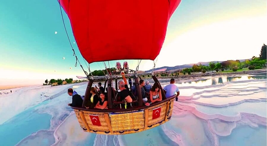 Antalya/Belek: Pamukkale Day Tour w/Optional Hot Air Balloon - Sunrise above Pamukkale in a hot air balloon