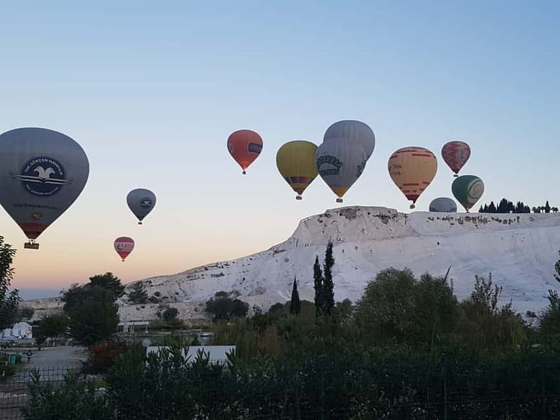 Antalya: Pamukkale Tour with Hot Air Balloon and Lunch - Hierapolis: ruins above the terraces