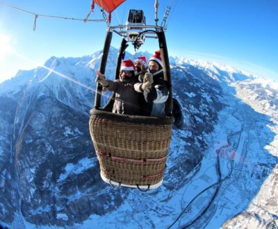 Hot Air Balloon Flight with Mountain Views
