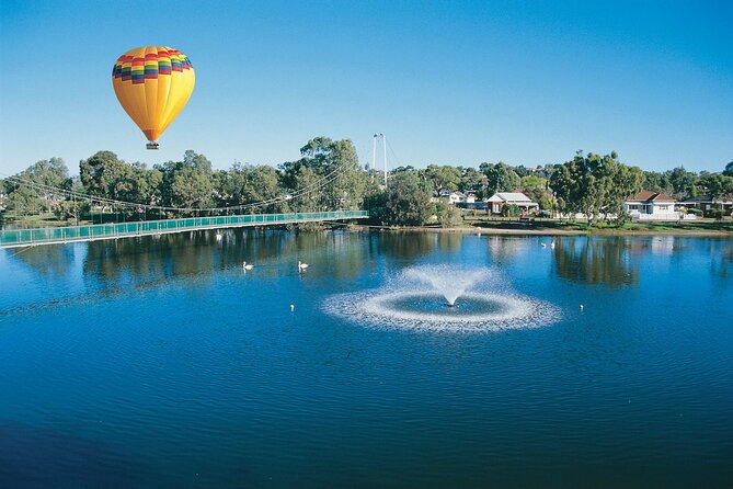 Avon Valley Hot Air Balloon Flight with Breakfast - Lifting over fields, streams, and farm country