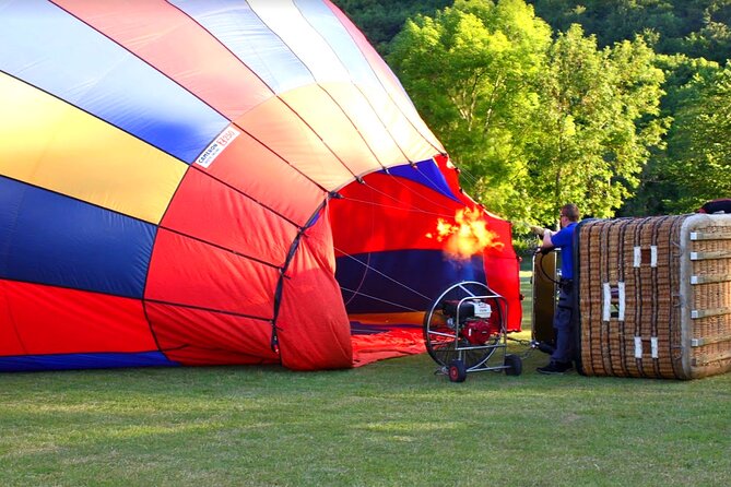 Burgundy Hot-Air Balloon Ride from Beaune - Watching the balloon come alive