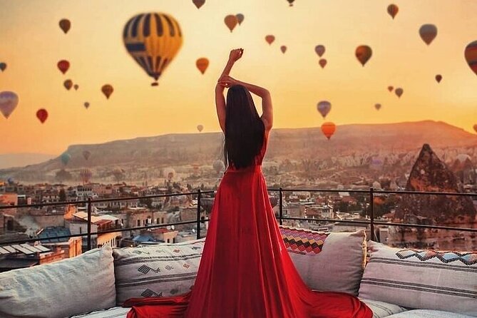 Cappadocia Hot air balloon - Uchisar Castle adds a high point to the view