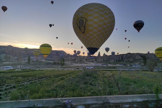 Cappadocia Hot Air Balloon Flight / Over Goreme & FairyChimneys - Before sunrise at the Tubos Travel meeting point