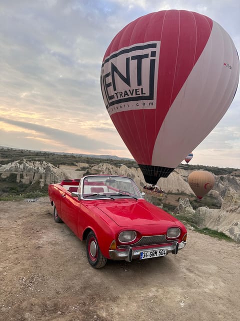 Cappadocia: Hot Air Balloon Watching Tour with Classic Car - Key points at a glance