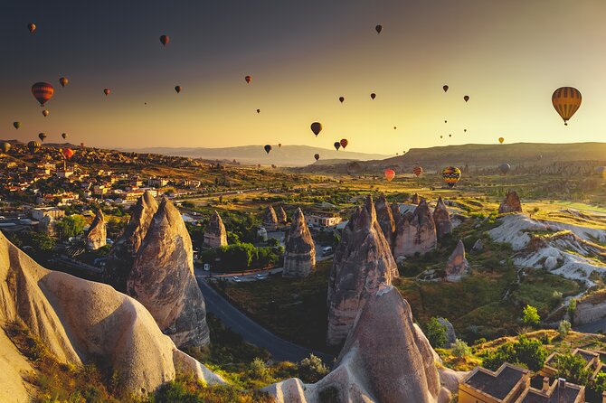 Cappadocia Hot Air Balloon with Small Group City Tour - Çavuşin adds village life to the scenery