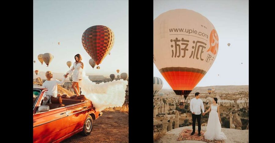 Cappadocia: PhotoShoot with Balloons. Flying Dress included. - The flying dress and the photo style