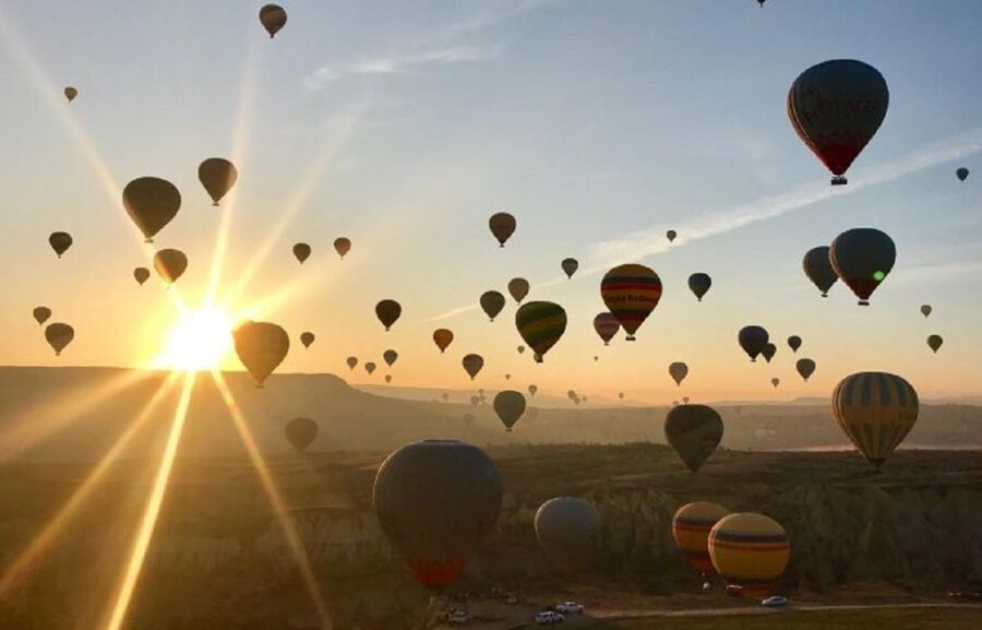Cappadocia: Red Tour and Sunrise Balloon Tour - Esentepe viewpoint and the full Göreme panorama