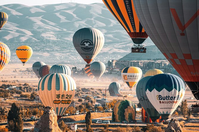 Cappadocia Sunrise Hot Air Balloon Ride with Hotel Transfer - Love Valley from above