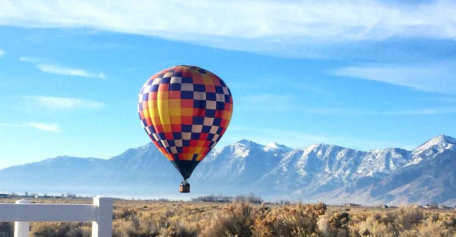 Carson City: Hot Air Balloon Flight - A quiet start above Carson Valley