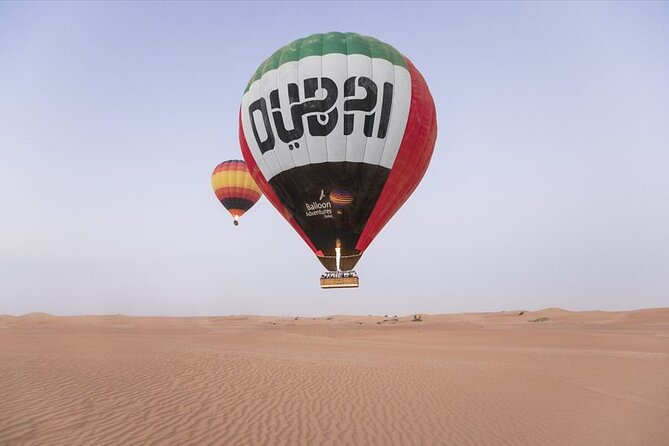 Dubai Desert By Hot Air Balloon With Falcon Show and Camel - The balloon launch and the first desert light