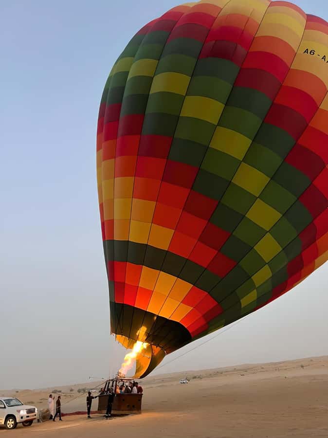 Dubai: Hot Air Balloon, Camel Ride, Desert Safari & More - The early pickup and 45-minute ride