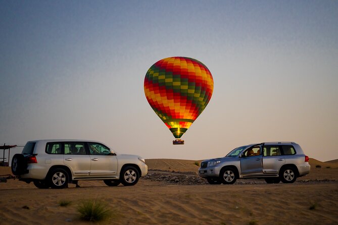 Dubai Hot Air Balloon Ride with Breakfast, Falconry & Camel Ride - Camel ride and falconry at Margham Gate
