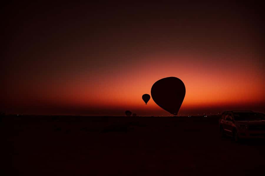 Dubai: Hot Air Balloon Ride with Camel Ride & Falcon Show - Guides, pilots, and organization
