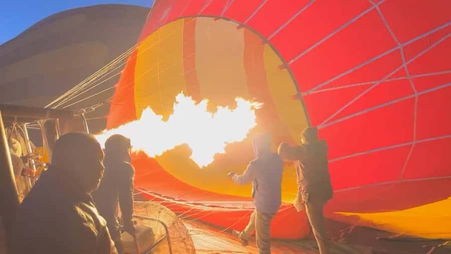 Dubai: Hot Air Balloon with Camel, ATV, & Horse Ride Options - The Margham launch and the first light