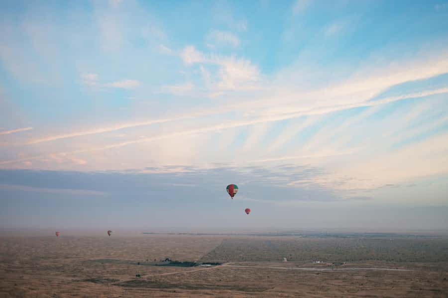 Dubai: Sunrise Hot Air Balloon Tour Over the Desert - The pilot, landing, and return drive