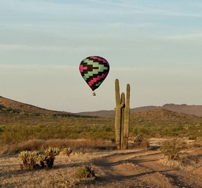 Epic Sonoran Sunrise Balloon Flight - What you see from the basket