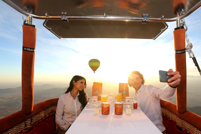 Exceptional Private ROYAL Hot Air Balloon Flight with Seated Air Breakfast - What the private format is worth at $256