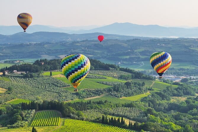 Experience the Magic of Tuscany from a Hot Air Balloon - One hour above vineyards and castles