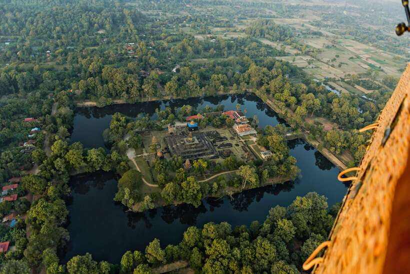 From Krong Siem Reap: Angkor Hot Air Balloon Ride w/ Pickup - What this balloon ride really shows you