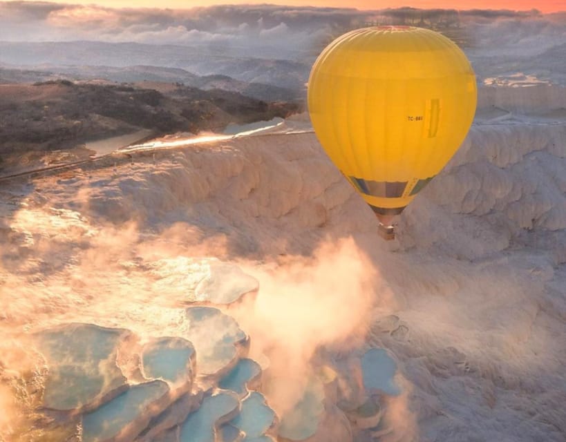 From Marmaris: Pamukkale Balloon Flight Day Trip with Lunch - Walking on the Cotton Castle