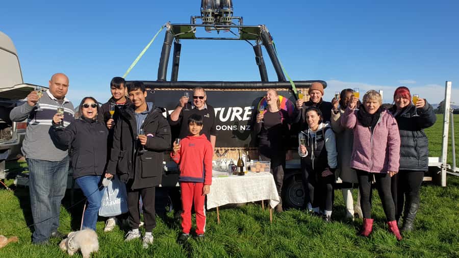 From Methven: Hot Air Balloon Flight in Canterbury with Wine - Landing, packing, and the final toast
