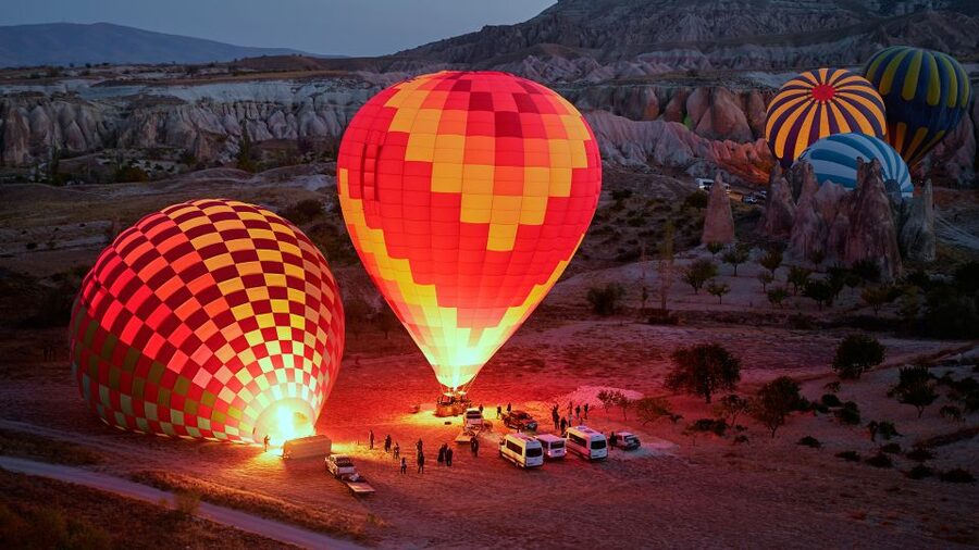 Goreme: Budget Hot Air Balloon Ride over Cappadocia - The view from above