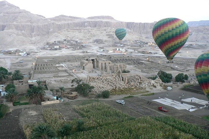 Hot Air Balloon Experience Over Luxor Sky - Preparing at the Qurna Village launch area