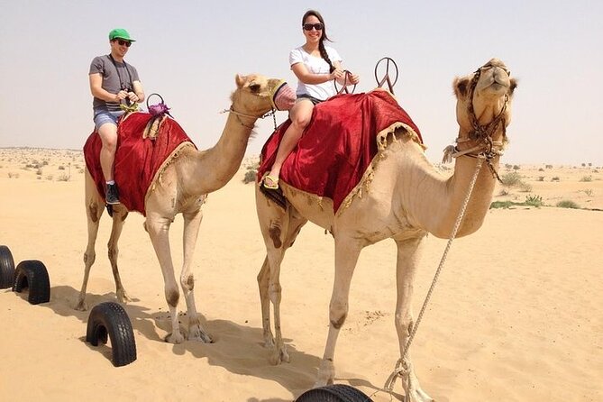 Hot Air Balloon Flight in Dubai with Breakfast, Falconry and Camel Ride - The camel ride: a short but useful ground-level contrast