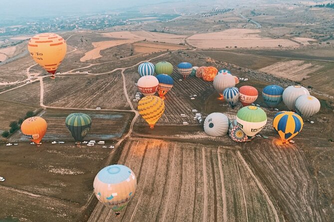 Hot Air Balloon Flight in Pamukkale - Looking down on the Pamukkale travertines