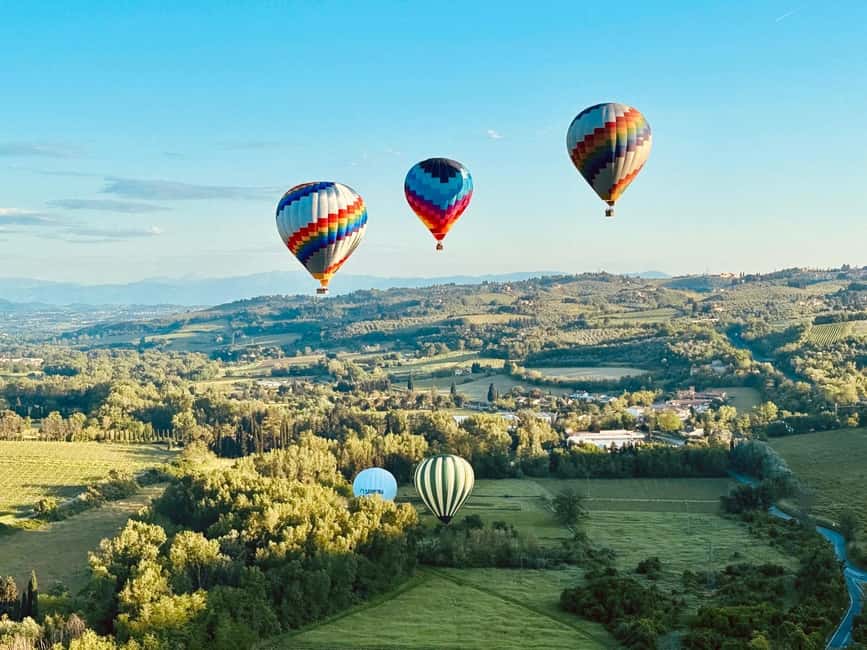 Hot air balloon flight in Tuscany from Chianti area - The best views are broad, not guaranteed