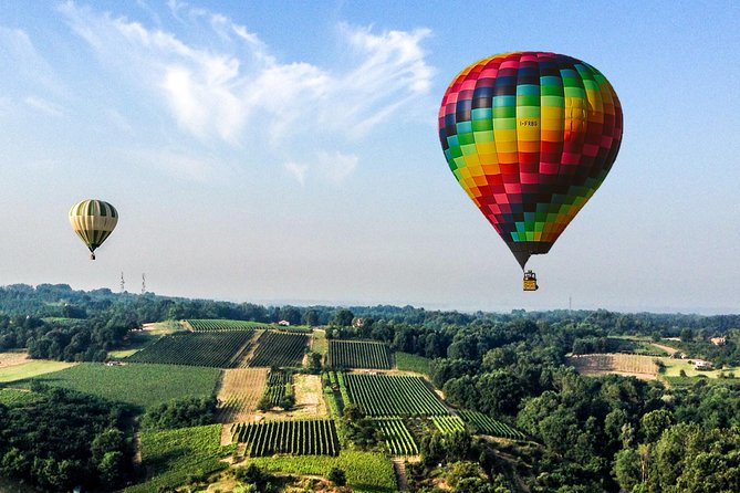 Hot air balloon flight Milan weekend - One hour above the Po Valley