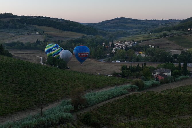 Hot-Air Balloon Flight over Chianti - The view over the Val di Pesa
