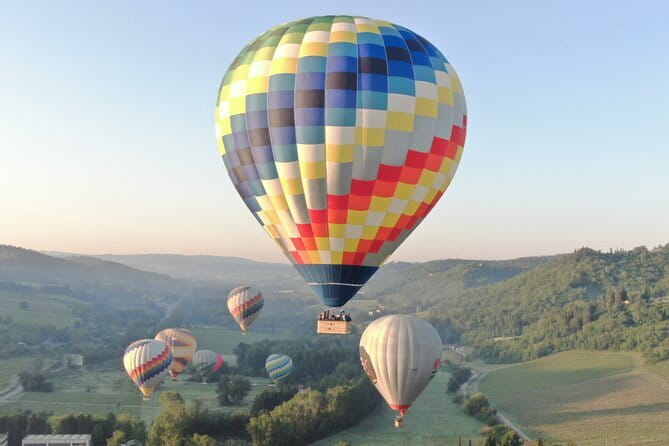 Hot Air Balloon Flight Over Tuscany from Siena - Watching the balloon rise from the field
