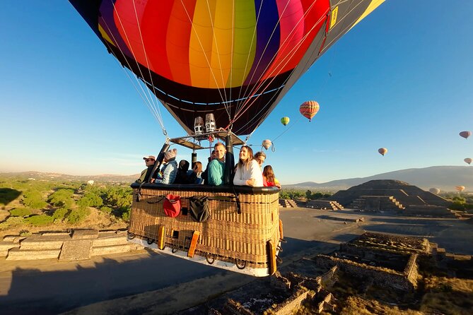 Hot Air Balloon Flight Teotihuacan With Pickup and Breakfast - The balloon flight above the pyramids