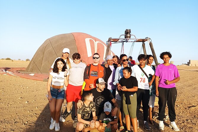 Hot air balloon flight to Marrakech in a small group. Breakfast - The flight certificate and optional video