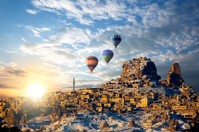 Hot Air Balloon Ride Cappadocia Goreme & Champagne party - Landing, Champagne, and the flight certificate