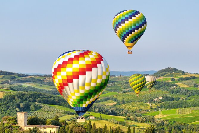 Hot Air Balloon ride in the Chianti Valley Tuscany - Meeting near San Casciano in Val di Pesa