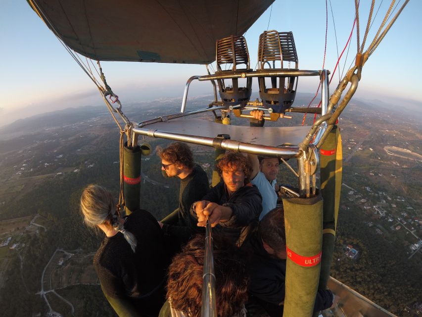 Hot Air Balloon Ride over Ibiza - Climbing into the basket and lifting off