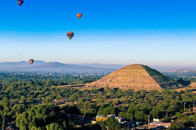 Hot Air Balloon Ride Over Teotihuacán Pyramids from Mexico City - The Champagne Toast and Flight Certificate