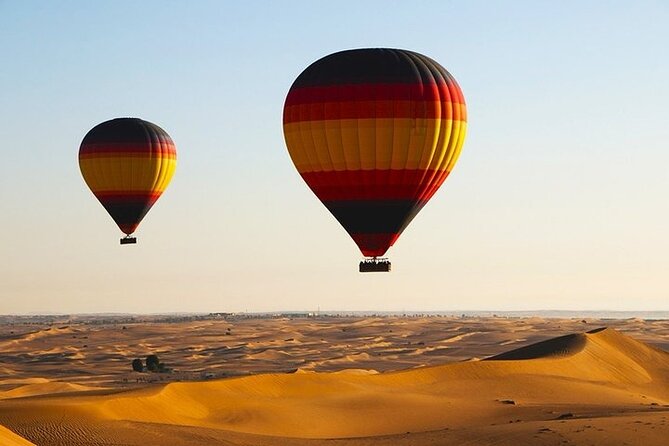 Hot Air Balloon Sunrise Tour with free transport in Dubai - Key points before you book
