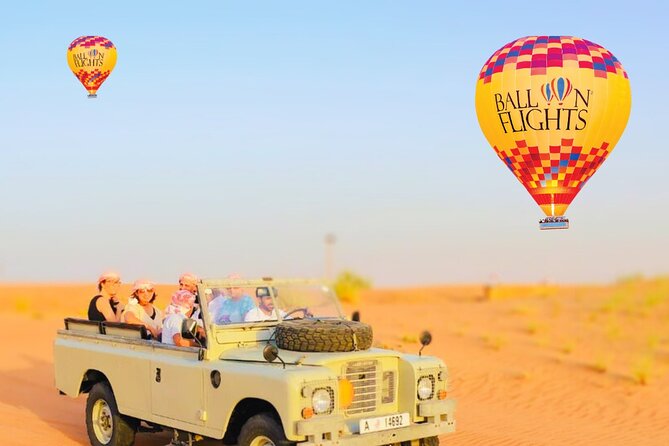 Hot air Balloon With 1957 Vintage Land Rover - A 1957 Land Rover Through Protected Desert