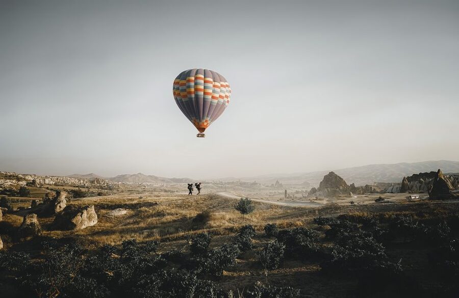 Hot air balloons in Goreme red valley - Should you book the Goreme Red Valley balloon ride?