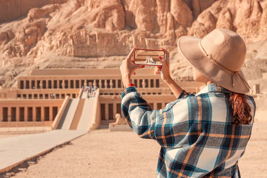 Hurghada: Luxor Hot Air Balloon Ride and Day Tour With Meals - Karnak Temple after a very long morning