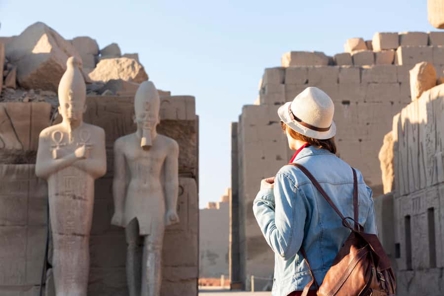 Hurghada: Small-Group Luxor Day Tour & Sunrise Balloon Ride - Hatshepsut carved into the cliffs