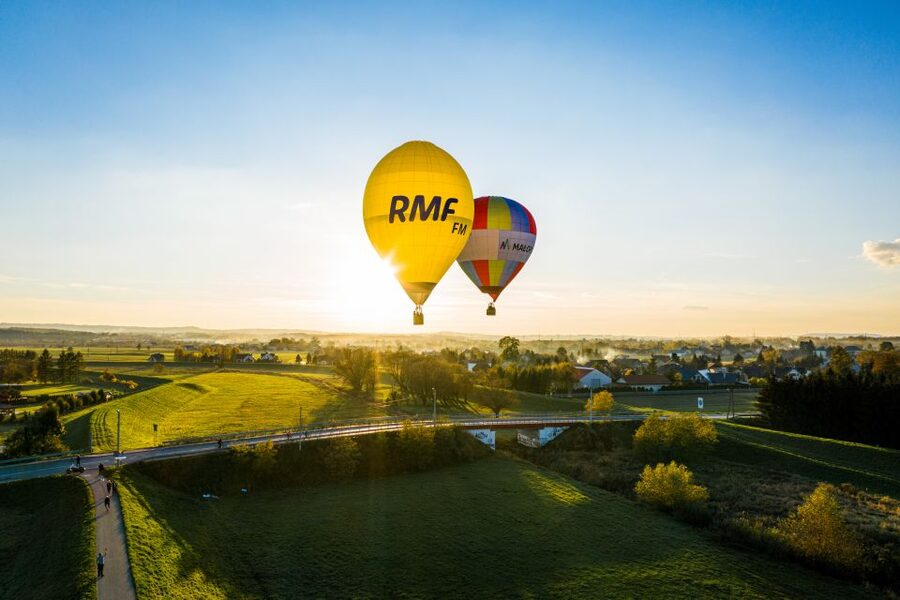 Kraków: Hot Air Balloon Flight with Champagne - Landing, balloon initiation, and champagne