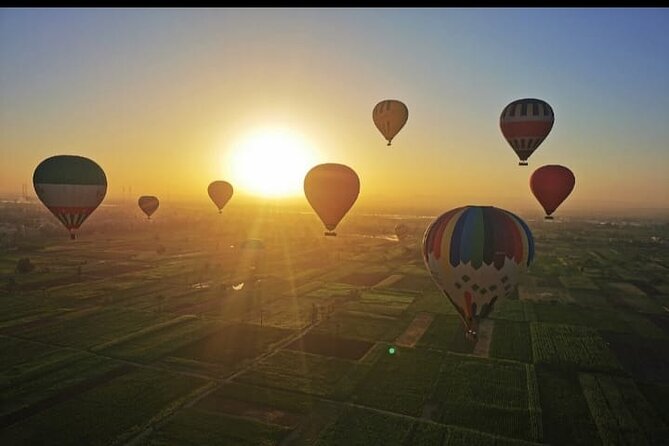 Luxor: 2 Days West and East Bank, Felucca, Balloon, and lunch - The pre-dawn balloon flight over Luxor