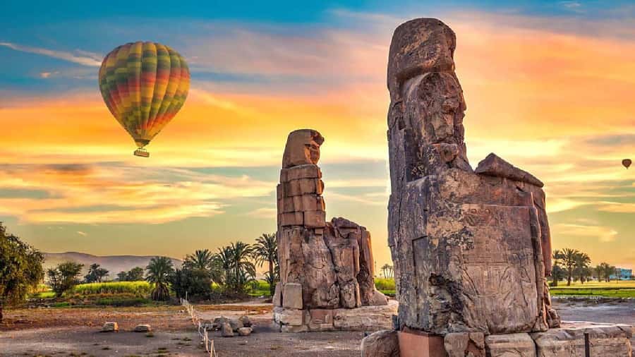 Luxor: West Bank Hot Air Balloon Ride with Hotel Transfers - Reaching the launch area