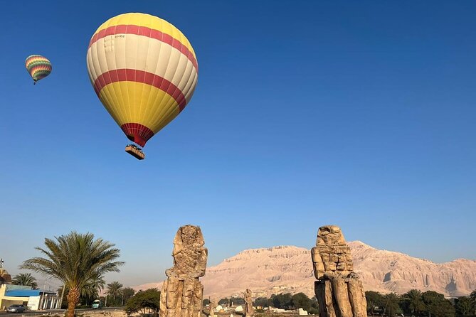 Luxury Hot Air Balloon Ride in Luxor with Transfers Included - Hatshepsut Temple and the west bank cliffs
